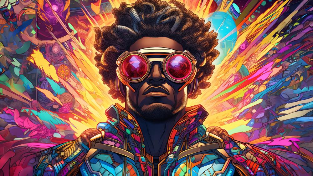 Psychedelic Afro Vision wallpaper