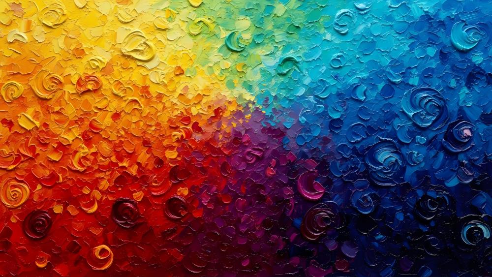 Vibrant Spectrum Swirls wallpaper