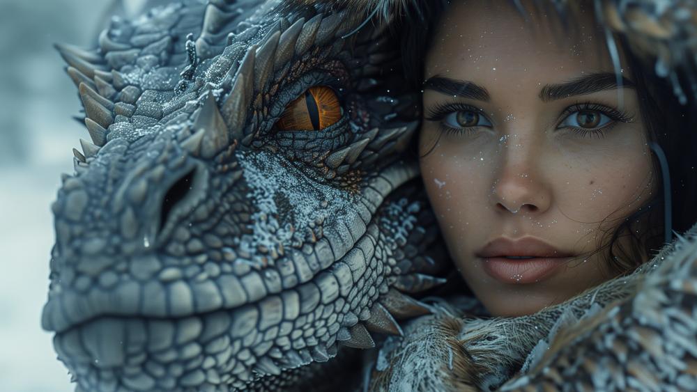Winter Bond with Dragon wallpaper