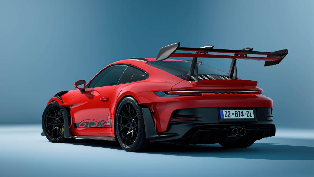 Porsche 911 GT3 RS Red Track Icon wallpaper