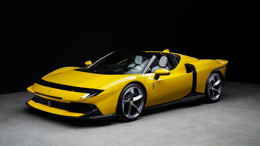 Ferrari 849 Testarossa Spider in Yellow wallpaper