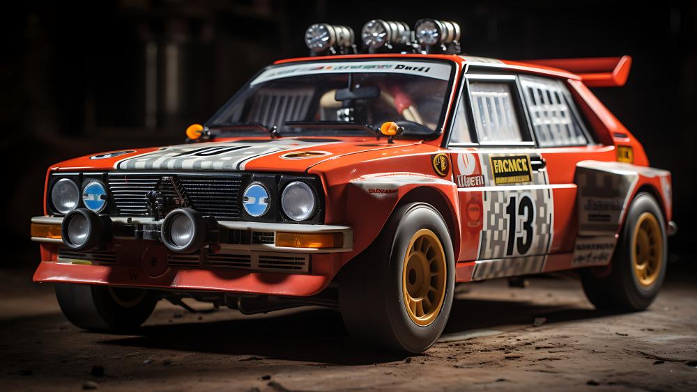 Vintage Rally Beast in Motion wallpaper
