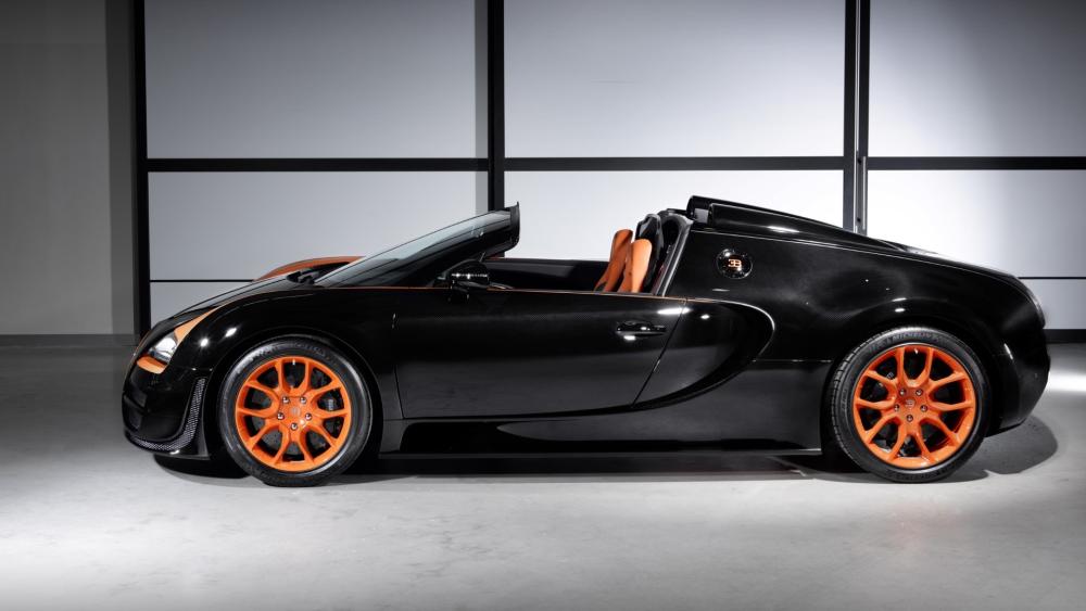 Sleek Bugatti Veyron Grand Sport Showcase wallpaper