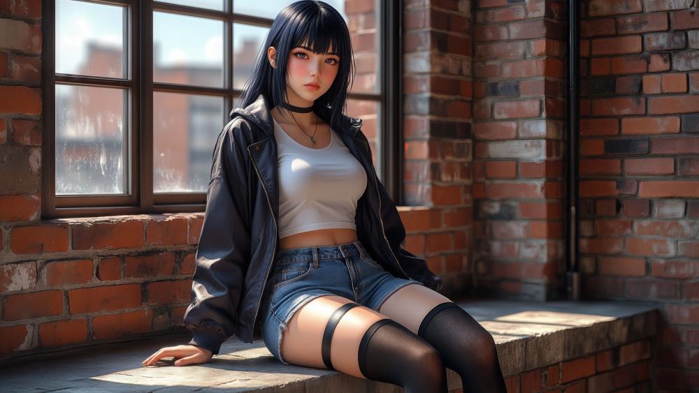 Urban Window Muse wallpaper