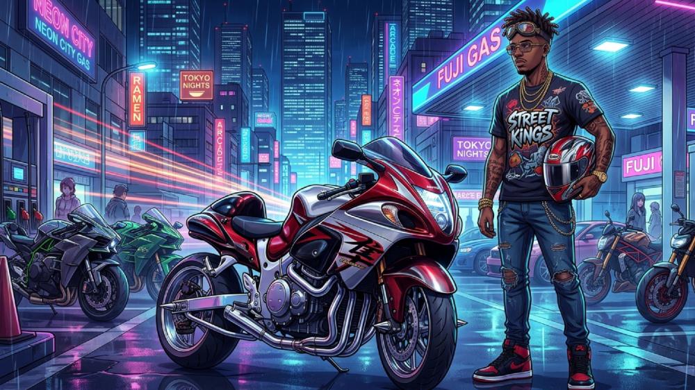 Neon Street Kings Ride wallpaper