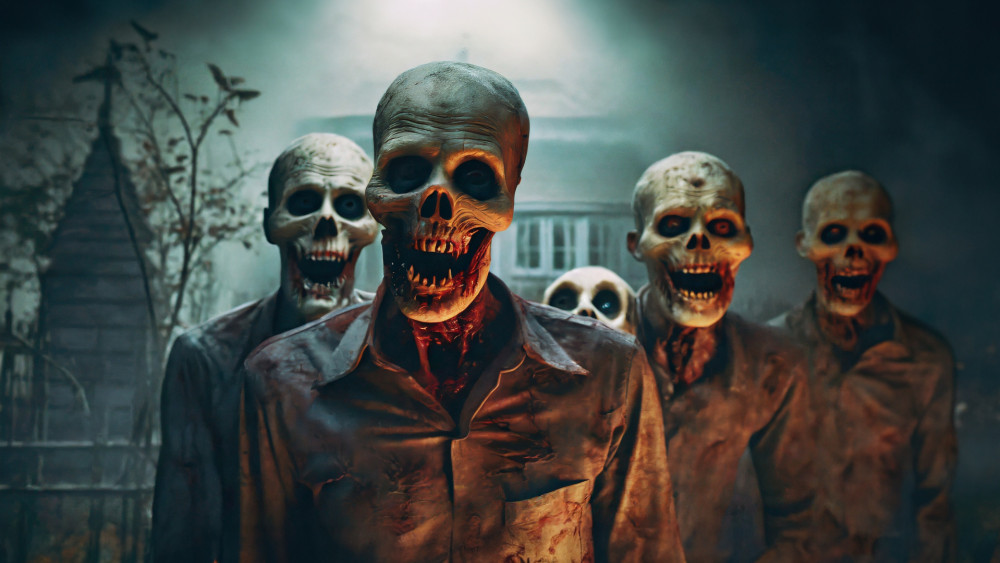 Ghoul Horde in the Fog wallpaper