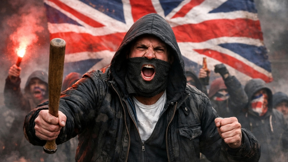 Rebel Storm Under the Union Jack wallpaper