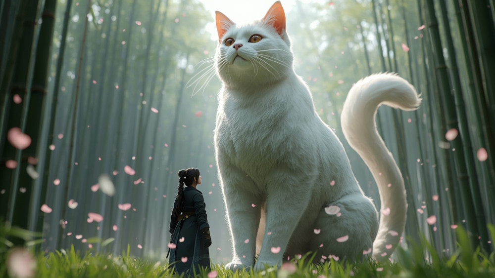 Neko King in the Bamboo Grove wallpaper