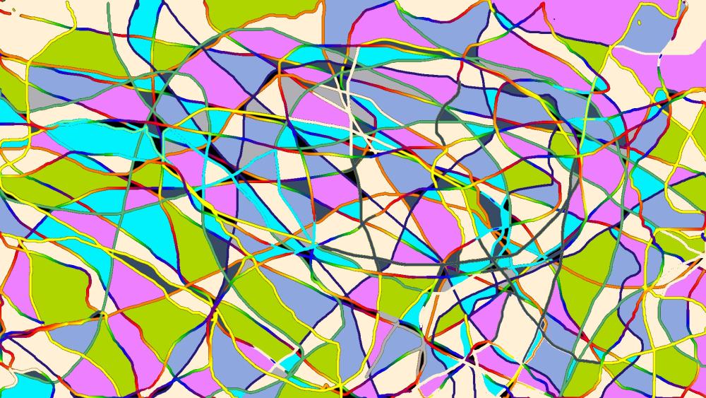 Vibrant Tangled Color Flow wallpaper