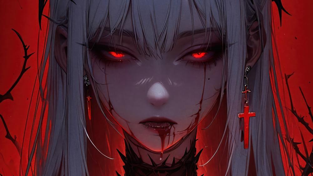 Crimson Demon Queen wallpaper