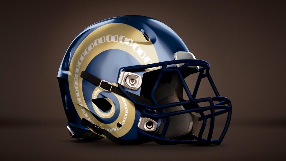 Sleek Football Helmet Showcase wallpaper