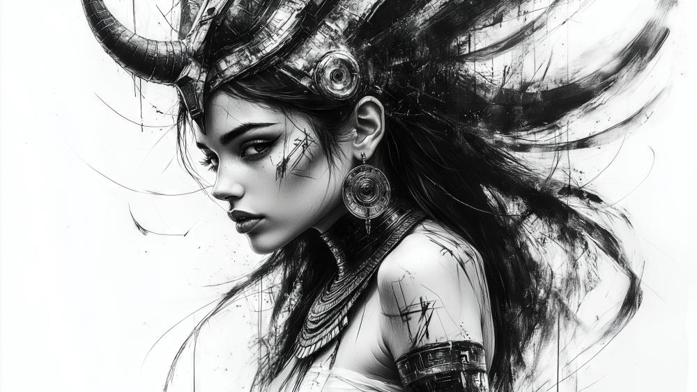 Gothic Horned Siren wallpaper