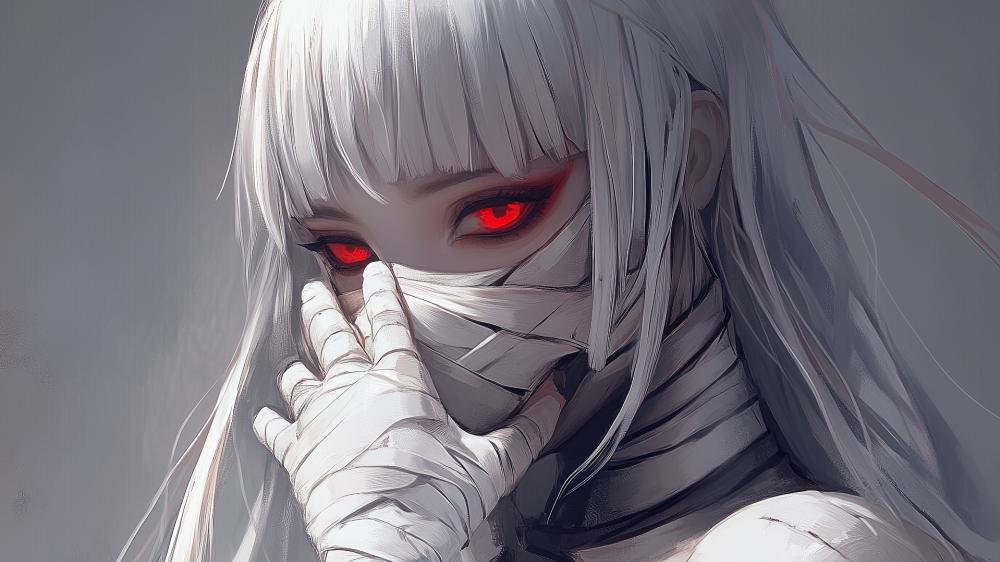 Silent Mummy Girl Glow wallpaper