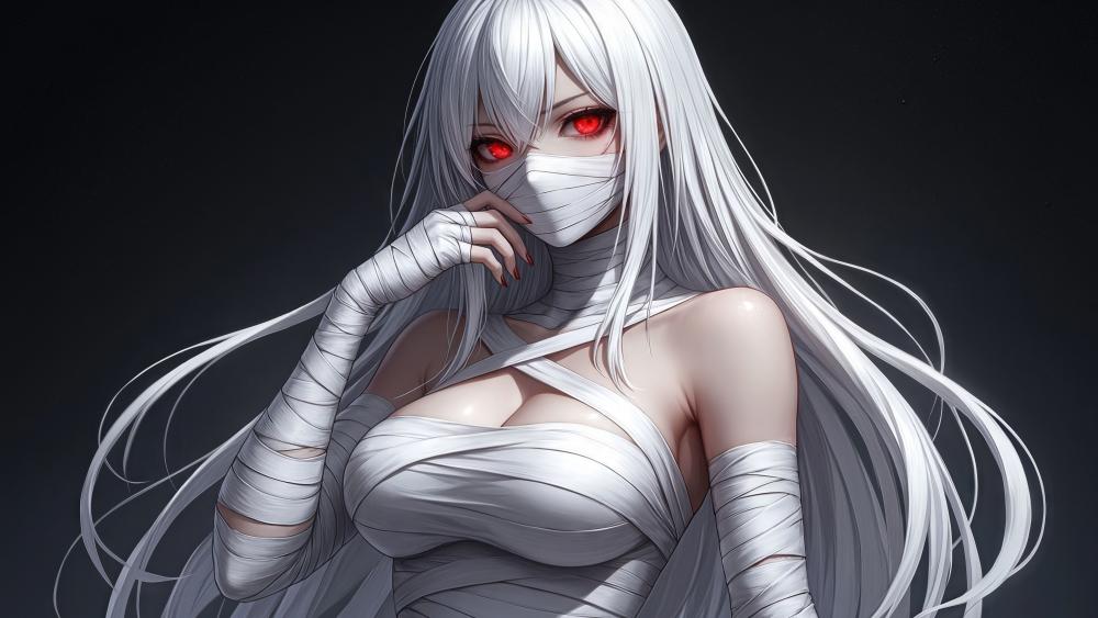 Crimson Eyed Mummy Queen wallpaper