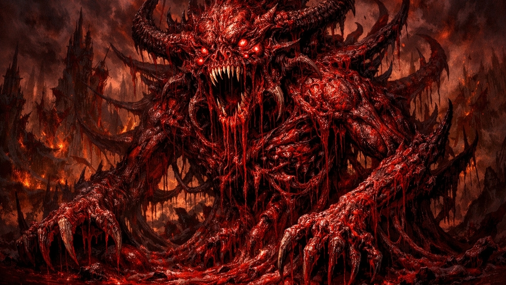Crimson Demon of the Abyss wallpaper