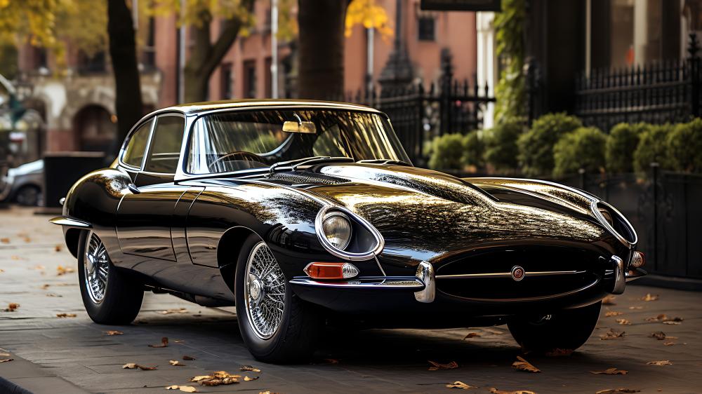 Classic Jaguar Elegance in Black wallpaper