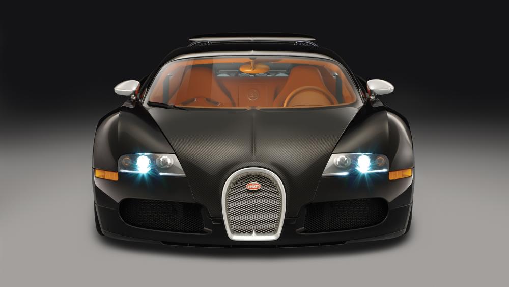 Black Bugatti Veyron Convertible wallpaper