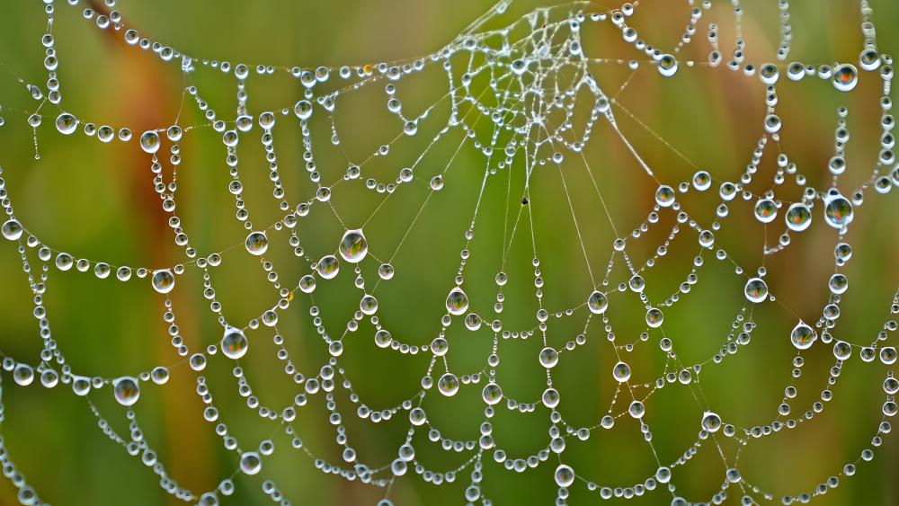 Dewdrop Web wallpaper