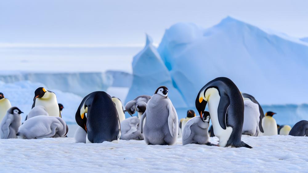 Penguin Colony wallpaper
