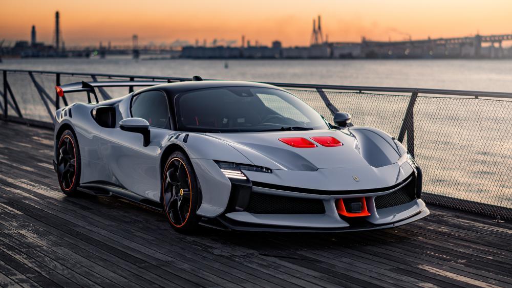 Ferrari SF90 XX Sunset Drive wallpaper