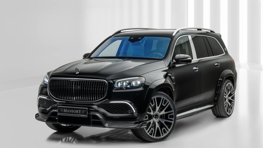 Luxury Black Mansory Mercedes Maybach GLS wallpaper