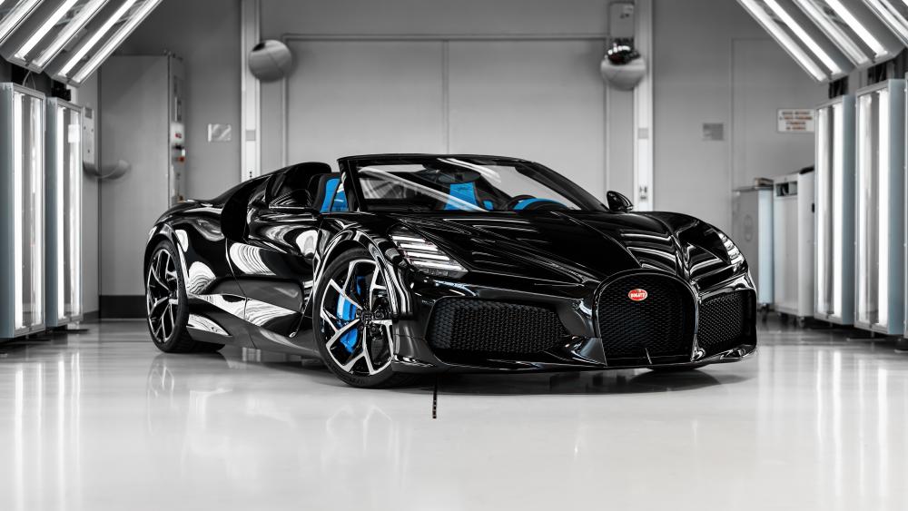 Midnight Bugatti Mistral in Pristine Studio wallpaper
