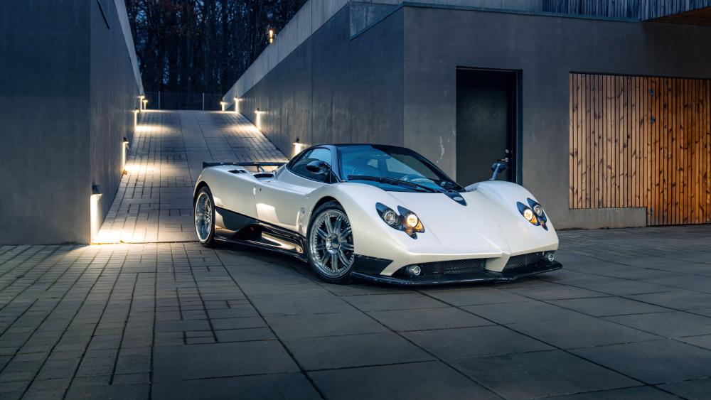 Pagani Zonda F Elegance at Dusk wallpaper