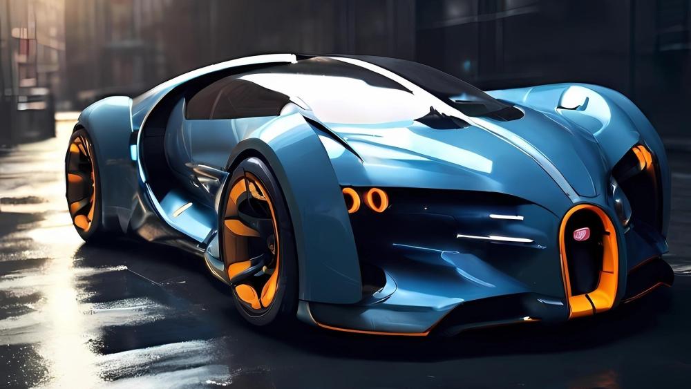 Futuristic Bugatti Vision Concept wallpaper