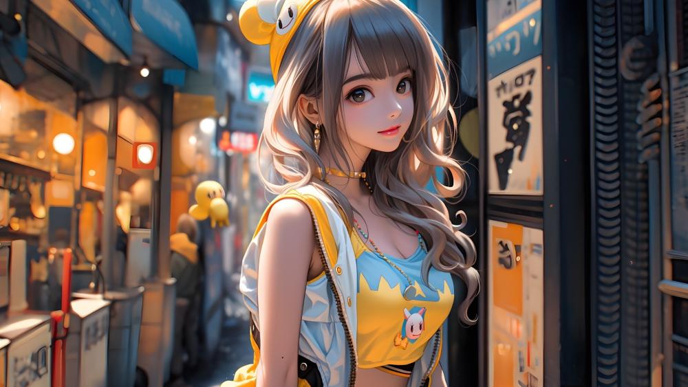 Urban Kawaii Glow wallpaper