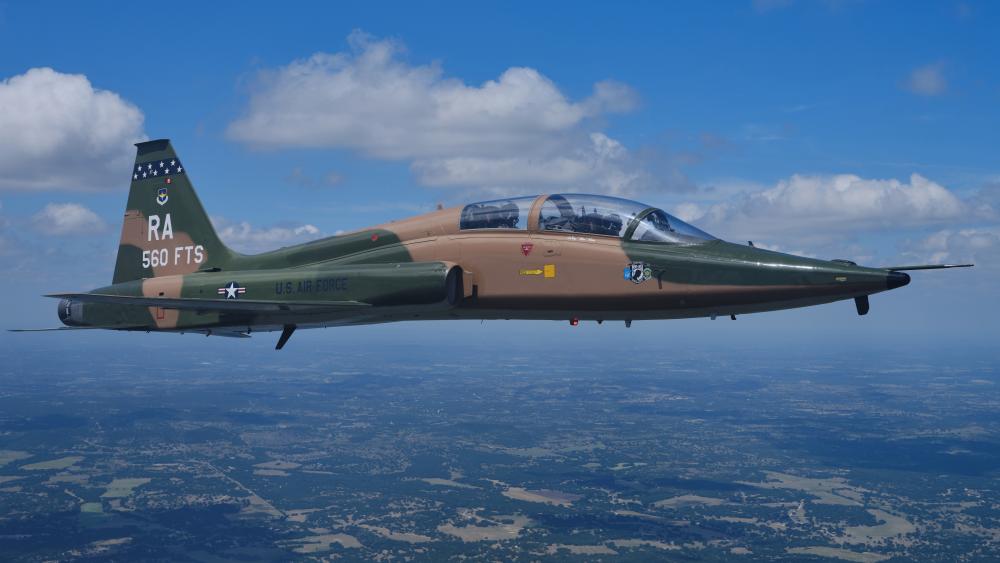 Northrop T 38 Talon Over Open Skies wallpaper