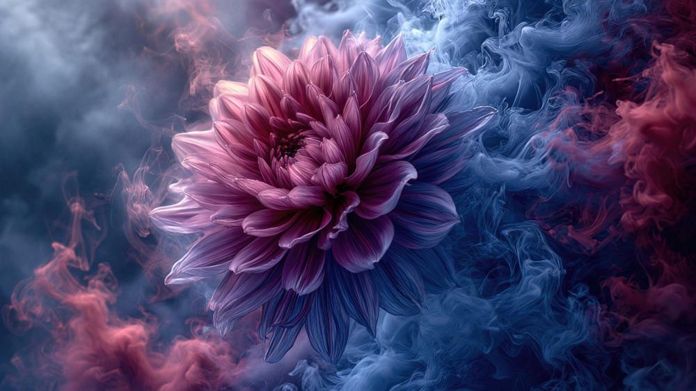 Dreamy Dahlia Bloom wallpaper