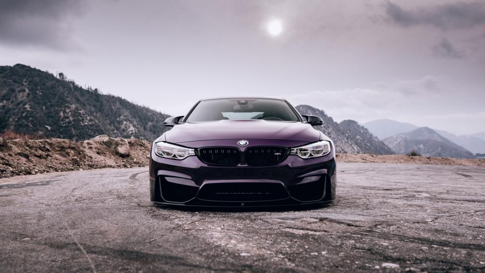 BMW M4 on Mountain Road wallpaper