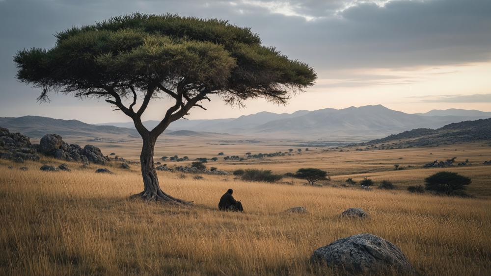Golden Savanna Horizon wallpaper