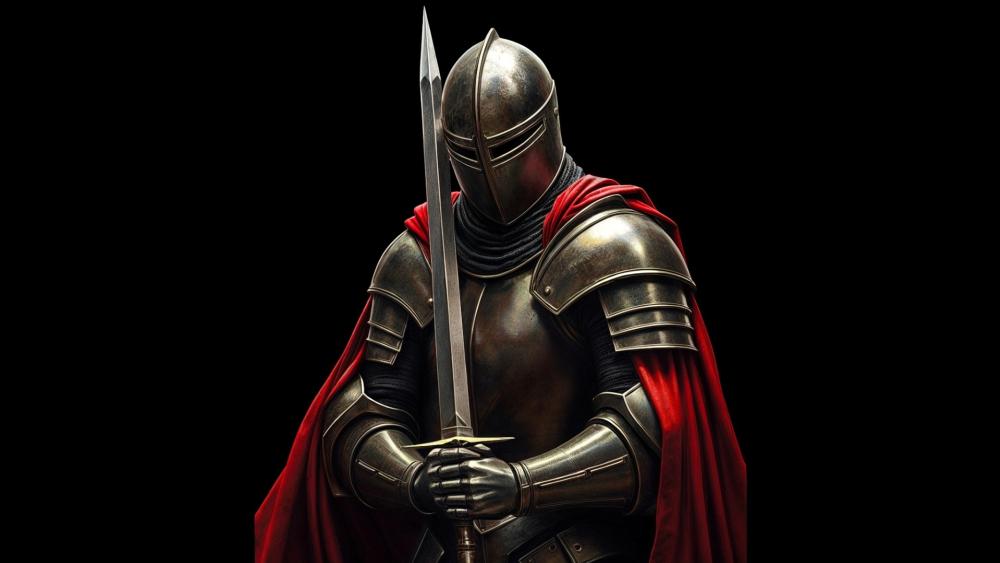 Silent Knight of the Crimson Oath wallpaper