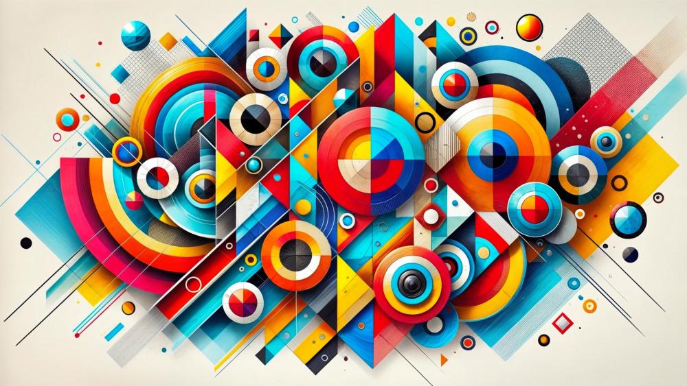 Vivid Geometric Energy wallpaper
