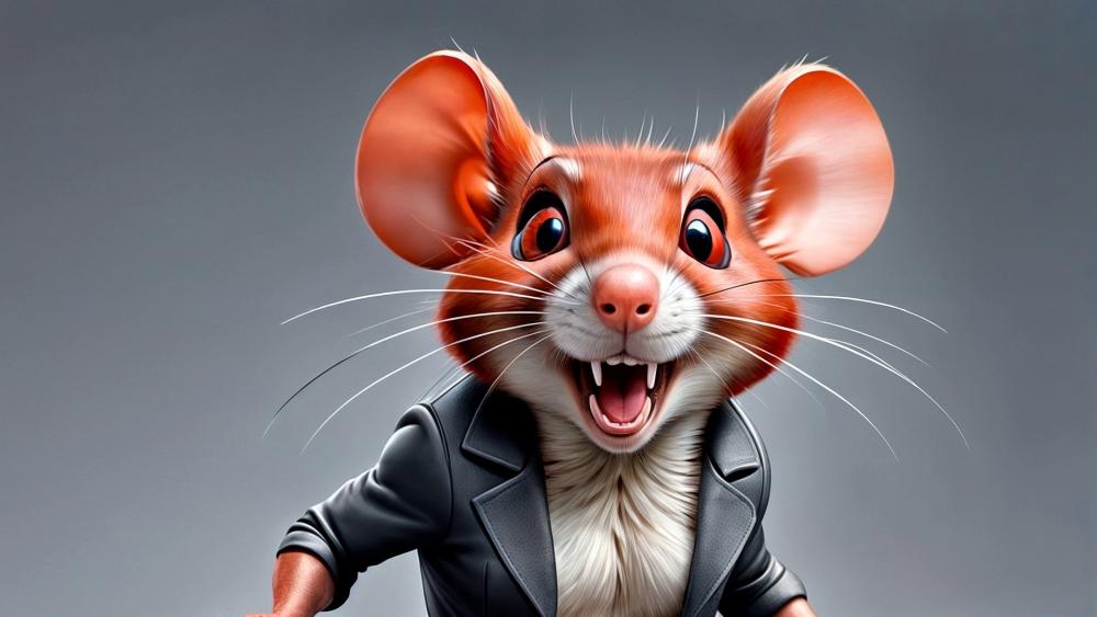 Sassy Mouse in a Cool Jacket wallpaper