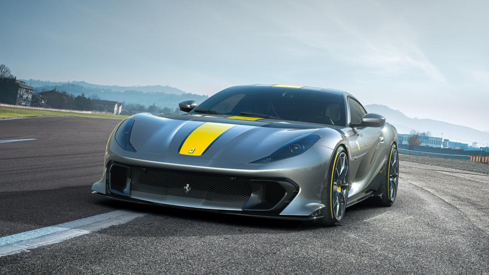 Ferrari 812 Competizione on the Track wallpaper