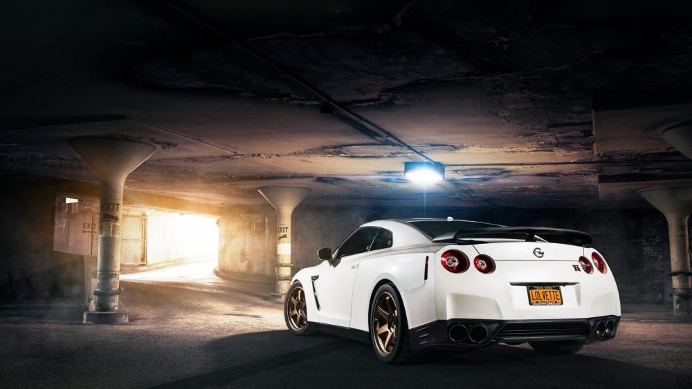 Nissan GT R Underground Glow wallpaper