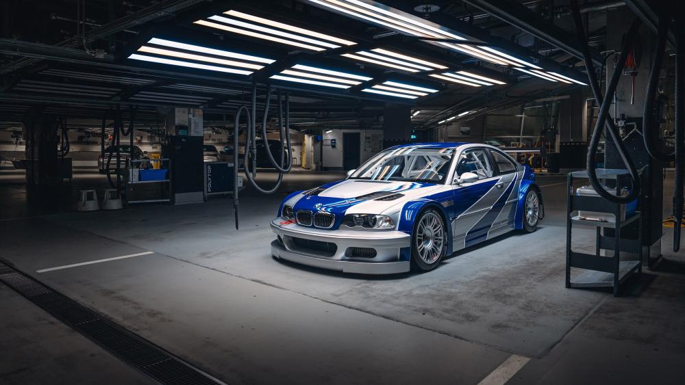 BMW M3 GTR Garage Legend wallpaper