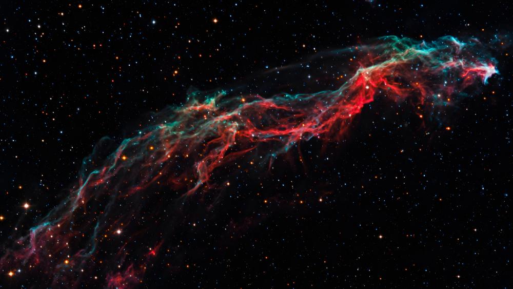 Veil Nebula Cosmic Ribbon wallpaper