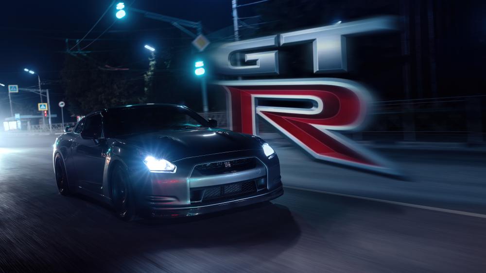 Nissan GT-R R35 Street racing wallpaper