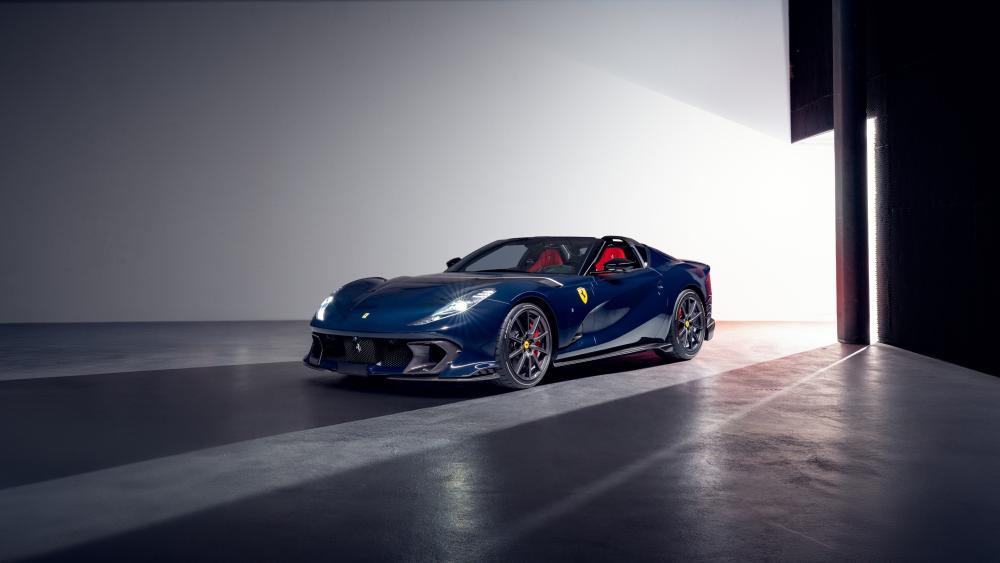 Ferrari 812 Competizione A in Dramatic Studio Light wallpaper