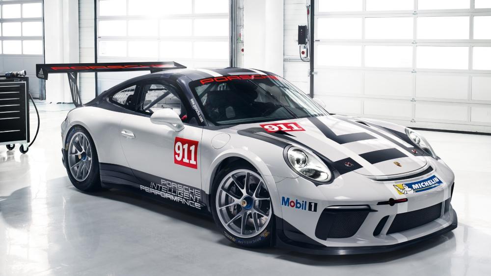 Porsche 911 GT3 Race Garage Dream wallpaper