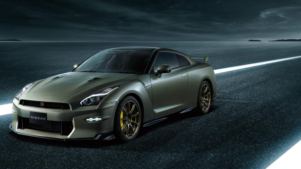 Nissan GT R Premium Edition at Night wallpaper