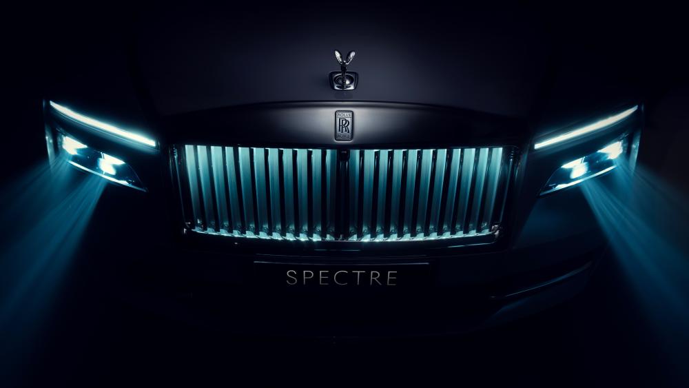 Midnight Rolls Royce Spectre Glow wallpaper