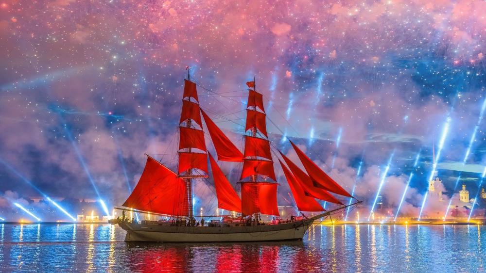 Scarlet Sails Over the Neva wallpaper