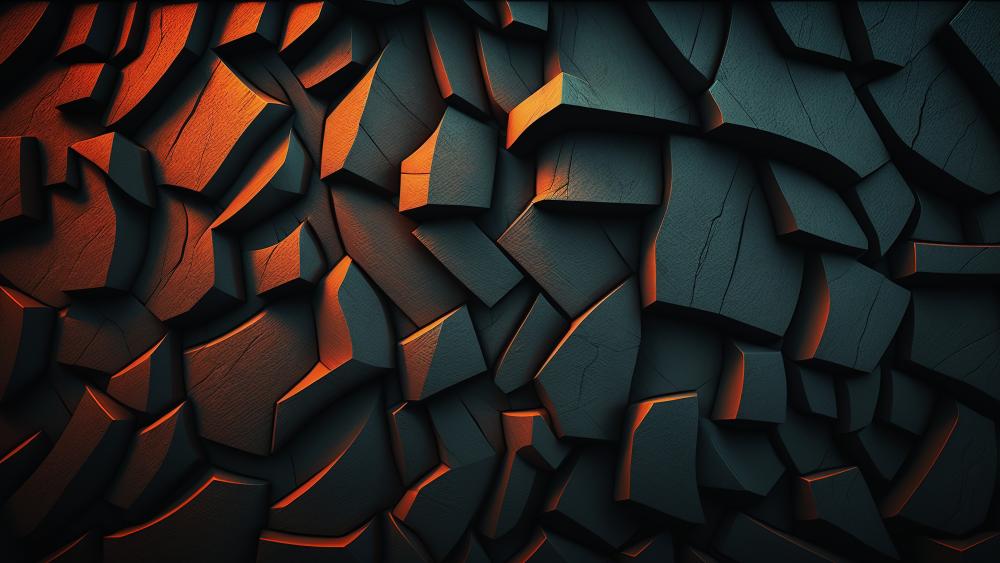 Molten Shadow Mosaic wallpaper