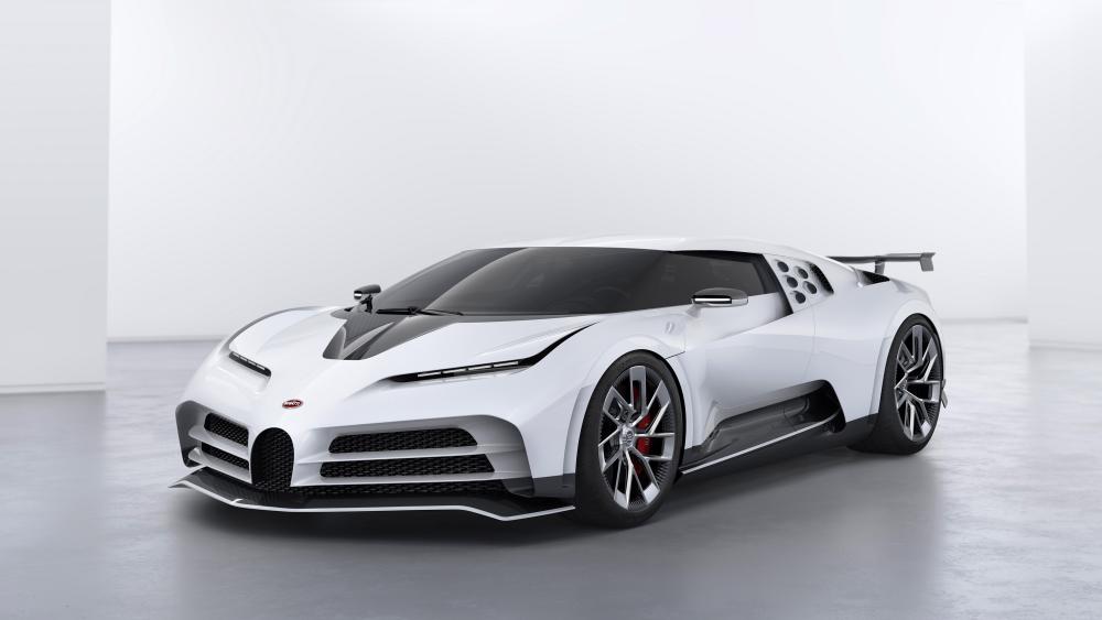 White Bugatti Centodieci Dream wallpaper