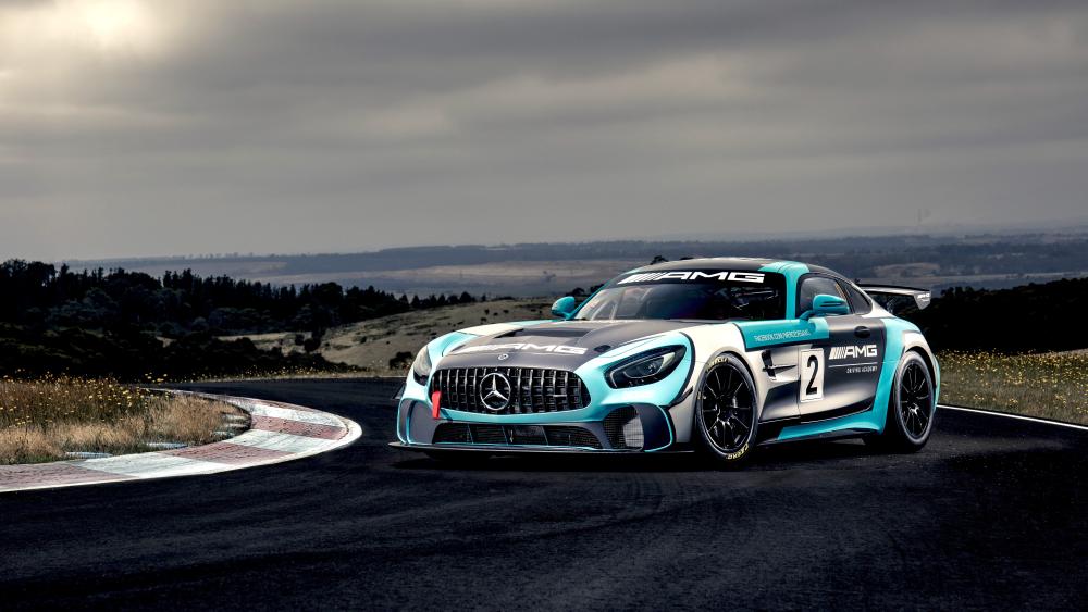 Mercedes-AMG GT4 on the Track wallpaper