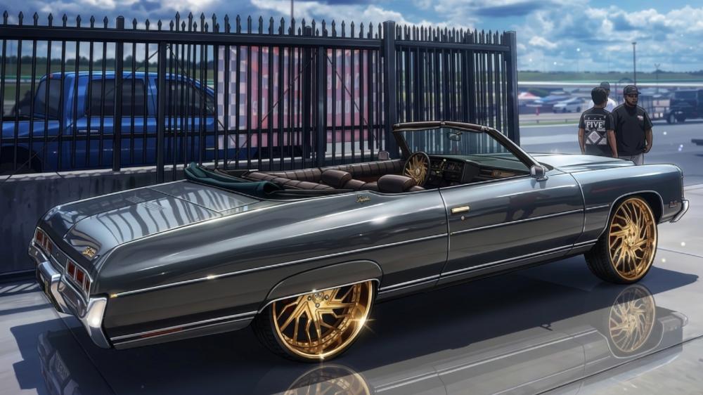 Midnight Lowrider Elegance wallpaper